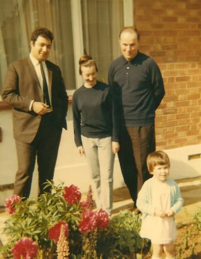With Peter, Rhona & 1st niece, Nicola