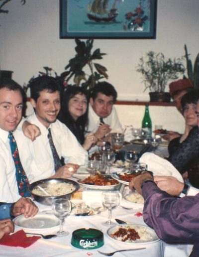 An evening out with work colleagues