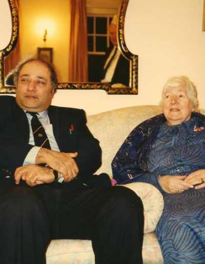 With mother